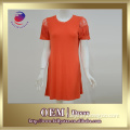 orange loose casual dress designs